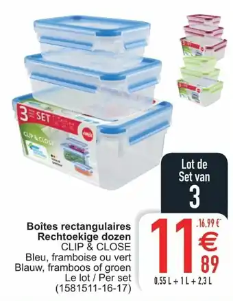 Cora Boites rectangulaires Rechtoekige dozen aanbieding