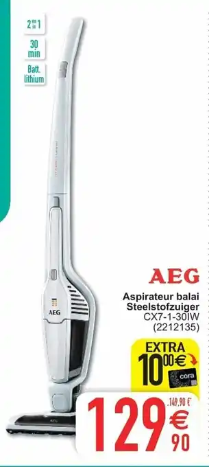Cora AEG Aspirateur balai Steelstofzuiger aanbieding