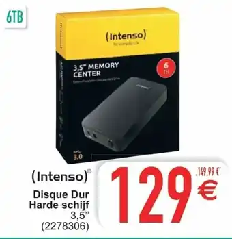 (Intenso) Disque Dur Harde schijf
