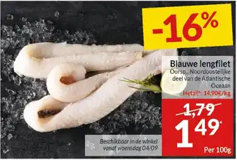 Intermarché Blauwe lengfilet aanbieding