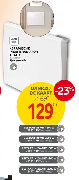 Brico Keramische inertieradiator thalie aanbieding