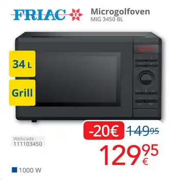 Eldi Friac Microgolfoven aanbieding