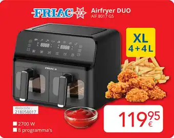 Eldi Friac Airfryer DUO aanbieding