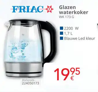 Eldi Friac Glazen waterkoker aanbieding