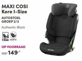 Baby & Tiener Maxi cosi kore i-size autostoel aanbieding