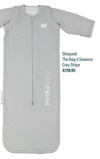 Baby & Tiener Slaapzak the bag 4 seasons grey stripe aanbieding