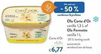 Ola carte d`or vanille