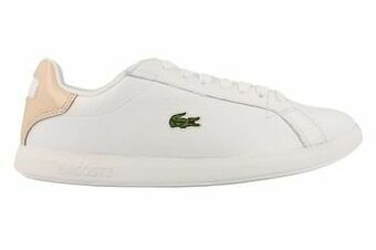 Berca Shoes Lacoste Sneaker Laag Dames Clean White Graduate - Wit aanbieding