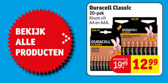 Kruidvat Duracell Classic 20-pak aanbieding