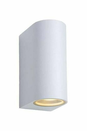 Zelfbouwmarkt Wandspot Buiten - Led Dimbaar - Gu10 - 2x5w 3000k - Ip44 - Wit aanbieding
