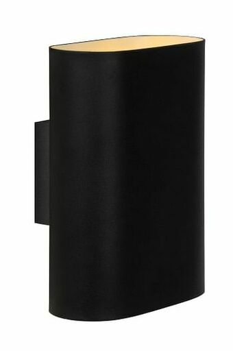 Zelfbouwmarkt Lucide Ovalis - Wandlamp - 2xe14 - Zwart/wit aanbieding