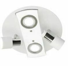 Zelfbouwmarkt Plafondlamp Gu10 - 4x3w - Led - Mat Chroom aanbieding