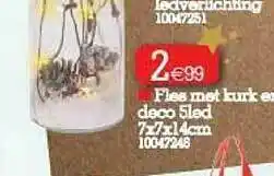 Yess Fles Met Kurk Deco aanbieding