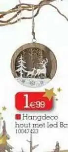 Yess Hangdeco Houte Met Led aanbieding