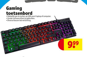 Kruidvat Gaming toetsenbord aanbieding