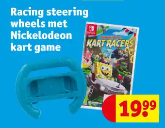Kruidvat Racing steering wheels met Nickelodeon kart game aanbieding
