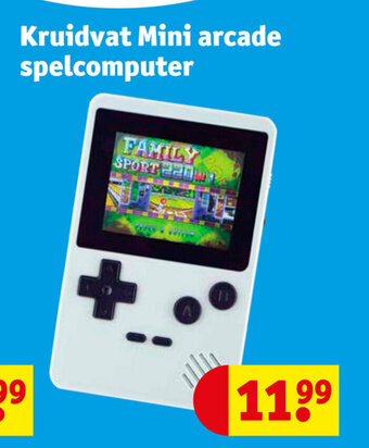 Kruidvat Mini arcade spelcomputer aanbieding