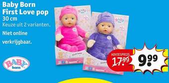 Kruidvat Baby Born First Love Pop aanbieding