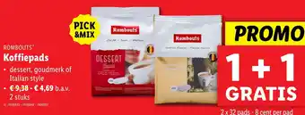 Lidl Rombouts Koffiepads aanbieding