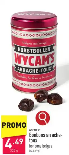ALDI WYCAM'S Bonbons arrache toux aanbieding
