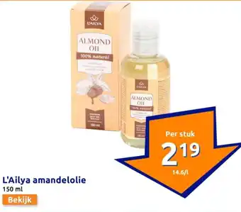 Action L'Ailya amandelolie aanbieding