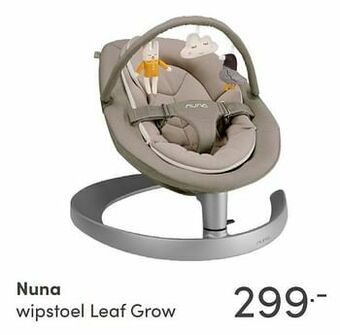 Baby & Tiener Nuna wipstoel leaf grow aanbieding