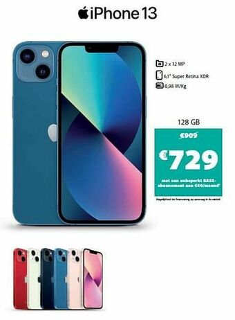 Base Apple iphone 13 128 gb aanbieding