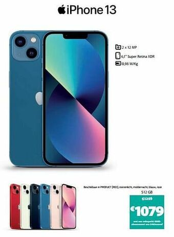 Base Apple iphone 13 512 gb aanbieding