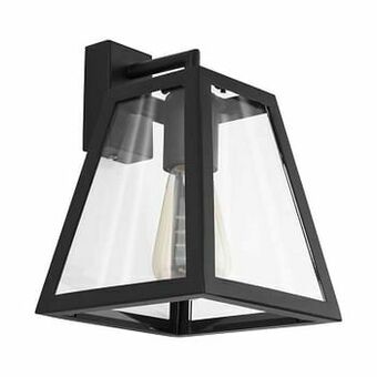 Zelfbouwmarkt Wandlamp - E27 - Zwart/helder aanbieding