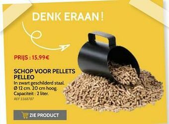 Schop voor pellets pelleo