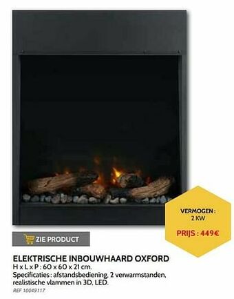 Brico Elektrische inbouwhaard oxford aanbieding