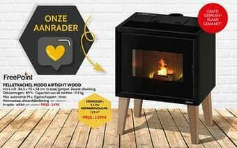Brico Pelletkachel modo airtight wood aanbieding