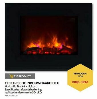 Brico Elektrische inbouwhaard dex aanbieding