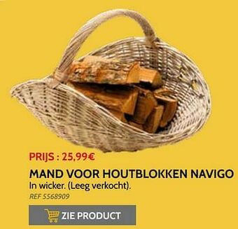 Brico Mand voor houtblokken navigo aanbieding