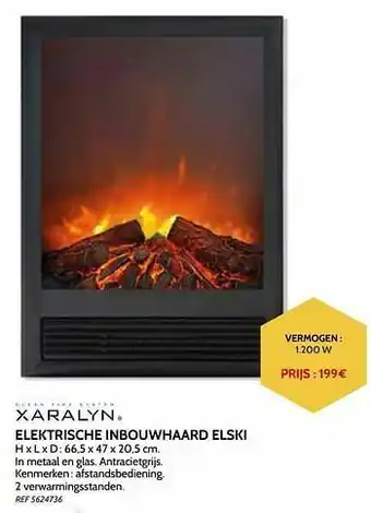 Brico Elektrische inbouwhaard elski aanbieding
