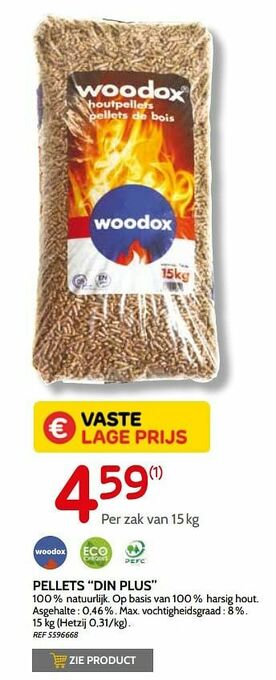 Brico Pellets din plus aanbieding