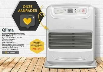 Brico Qlima laserpetroleumkachel sre 3531 c-2 aanbieding