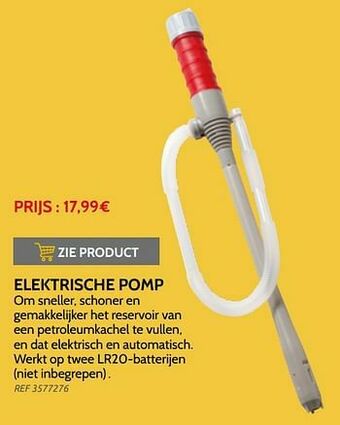 Brico Elektrische pomp aanbieding