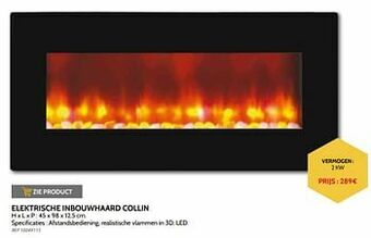 Brico Elektrische inbouwhaard collin aanbieding