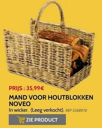 Brico Mand voor houtblokken noveo aanbieding