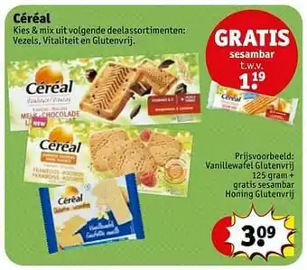 Vanillewafel glutenvrij + gratis sesambar honing glutenvri
