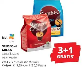 Spar Senseo of milka aanbieding