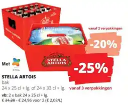 Spar Stella artois bak aanbieding