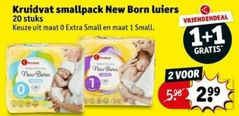 Kruidvat Kruidvat smallpack new born luiers aanbieding