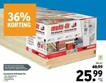 GAMMA Enertherm pir multi-fit aanbieding