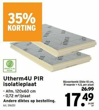 GAMMA Utherm4u pir isolatieplaat aanbieding