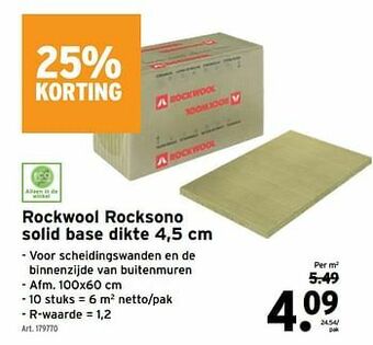 GAMMA Rockwool rocksono solid base aanbieding