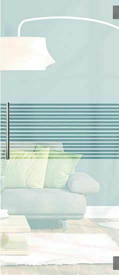 Zelfbouwmarkt Glazen Deur 8mm Mat+15 Heldere Lijn’middle’780mm-set Vierkant Inox aanbieding