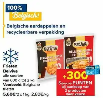 Carrefour Belviva belgische frieten aanbieding
