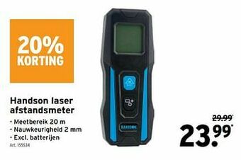 GAMMA Handson laser afstandsmeter aanbieding